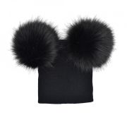 Caciulita cu pampoane (Culoare: Negru/Maro) JEMdrl295