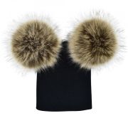 Caciulita cu pampoane (Culoare: Negru/Maro) JEMdrl295