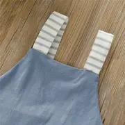 Salopeta cu dungi (Culoare: Alb, Marime: 110) JEMdrl1200