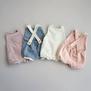 Salopeta cu dungi (Culoare: Bleu, Marime: 80) JEMdrl1192