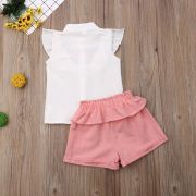 Set camasuta si pantaloni cu broderie (Culoare: Roz, Marime: 130) JEMdrl1209