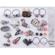 Set de 24 de accesorii pentru par (Model: F) JEMdrl3113