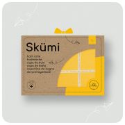 Prosop nou nascut Skumi, Skiddou, 100% bumbac, cu gluga cu urechiuse, albastru, 100x100cm JEMsk_2090123