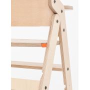 Scaun de masa multifunctional pentru bebelusi, MamaToyz, pliabil, cu masuta, transformabil, lemn, 6 luni - adolescent, natur JEMMtyz_muchair_nat