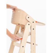 Scaun de masa multifunctional pentru bebelusi, MamaToyz, pliabil, cu masuta, transformabil, lemn, 6 luni - adolescent, verde JEMMtyz_muchair_verde