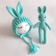 Set de caciulita cu iepuras pentru nou-nascut (Culoare: Roz) JEMdrl-ip3