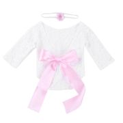 Set pentru poze - body plus bentita pentru nou nascut (Culoare: Roz) JEMdrl_setpoze1