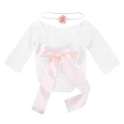Set pentru poze - body plus bentita pentru nou nascut (Culoare: Somon) JEMdrl_setpoze3
