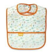 Baveta cu 2 fete si buzunar , BabyJem, 24x35 cm (Culoare: Bleu) JEMbj_8403