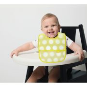 Baveta cu 2 fete si buzunar , BabyJem, 24x35 cm (Culoare: Galben) JEMbj_8402