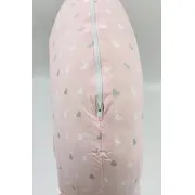 Perna pentru alaptat 2 in 1 Nursing Pillow Hearts, BabyJem (Culoare: Roz) JEMbj_082-16