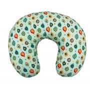 Perna pentru alaptat 2 in 1 Nursing Pillow Paun, BabyJem (Culoare: Albastru) JEMbj_0827