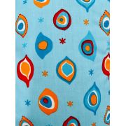 Perna pentru alaptat 2 in 1 Nursing Pillow Paun, BabyJem (Culoare: Albastru) JEMbj_0827