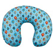 Perna pentru alaptat 2 in 1 Nursing Pillow Paun, BabyJem (Culoare: Albastru) JEMbj_0827