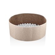Piscina uscata cu bile, BabyJem, 30x83 cm, 100 bile albe (Culoare: Somon) JEMbj_7892