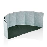 Piscina uscata cu bile, BabyJem, 30x83 cm, 100 bile albe (Culoare: Verde) JEMbj_7891