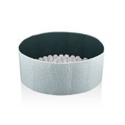 Piscina uscata cu bile, BabyJem, 30x83 cm, 100 bile albe (Culoare: Verde) JEMbj_7891