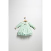 Rochita eleganta pentru fetite Elbise, Tongs baby, cu tulle si volane (Culoare: Crem, Marime: 24-36 luni) JEMtgs_382920