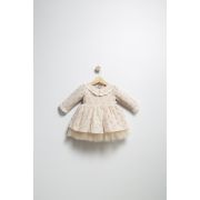 Rochita eleganta pentru fetite Elbise, Tongs baby, cu tulle si volane (Culoare: Crem, Marime: 24-36 luni) JEMtgs_382920