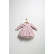 Rochita eleganta pentru fetite Elbise, Tongs baby, cu tulle si volane (Culoare: Roz, Marime: 24-36 luni) JEMtgs_382919
