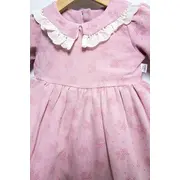Rochita eleganta pentru fetite Elbise, Tongs baby, cu tulle si volane (Culoare: Roz, Marime: 24-36 luni) JEMtgs_382919