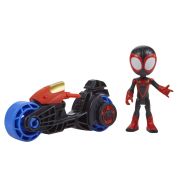 SPIDEY PRIETENII EXTRAORDINARI SET MOTOCICLETA SI FIGURINA MILES MORALES SPIDER MAN 10CM VIVF6777_F7460