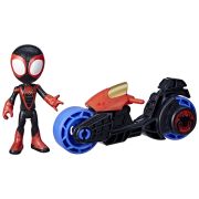 SPIDEY PRIETENII EXTRAORDINARI SET MOTOCICLETA SI FIGURINA MILES MORALES SPIDER MAN 10CM VIVF6777_F7460