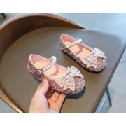 Pantofi roz ciclamen cu strasuri - Fluturas MDV959-1