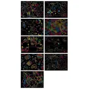 Set 9 planse razuibile Scratch ArtCards 16x12 cm Bambinice BN053 BBJBN053_Multicolor