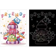 Set 9 planse razuibile Scratch ArtCards Bambinice BN047 BBJBN047_Desene Animate