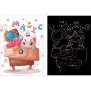 Set 9 planse razuibile Scratch ArtCards Bambinice BN047 BBJBN047_Desene Animate