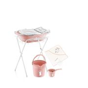 Set de baie complet pentru bebelusi cu 6 piese, BabyJem (Culoare: Bleu) JEMbj_5743