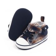 Tenisi in carouri maro si bleumarine pentru baietei (marime disponibila: 9-12 luni (marimea 20 incaltaminte)) mbd2771-1-p01.9-12 luni (marimea 20 incaltaminte)