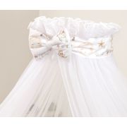 Baldachin Din Tul, Funda Din Bumbac, Imprimeu Lenjerie Circ Roz, Amy 300x160 Cm Pjb84773