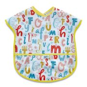 Baveta cu buzunar BLW , BabyJem, 28x41 cm (Model: Alfabet) JEMbj_7882