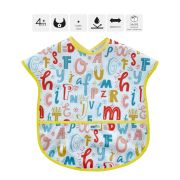 Baveta cu buzunar BLW , BabyJem, 28x41 cm (Model: Alfabet) JEMbj_7882