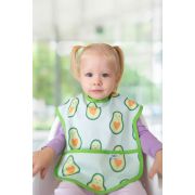 Baveta cu buzunar BLW , BabyJem, 28x41 cm (Model: Avocado) JEMbj_7883