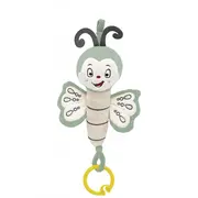 Jucarie din plus cu vibratii pentru bebelusi Fluture, 6 luni+, BabyJem (Culoare: Roz) JEMbj_8312