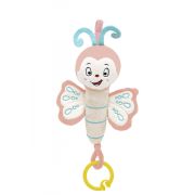 Jucarie din plus cu vibratii pentru bebelusi Fluture, 6 luni+, BabyJem (Culoare: Verde) JEMbj_8311