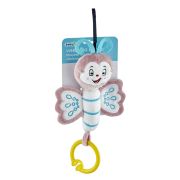 Jucarie din plus cu vibratii pentru bebelusi Fluture, 6 luni+, BabyJem (Culoare: Verde) JEMbj_8311