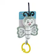 Jucarie din plus cu vibratii pentru bebelusi Fluture, 6 luni+, BabyJem (Culoare: Verde) JEMbj_8311