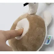 Jucarie din plus zornaitoare Broscuta testoasa, 3 luni+, BabyJem (Culoare: Maro) JEMbj_8191