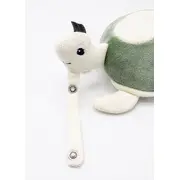 Jucarie din plus zornaitoare Broscuta testoasa, 3 luni+, BabyJem (Culoare: Maro) JEMbj_8191