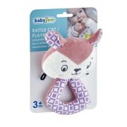 Jucarie din plus zornaitoare Pisicuta, 3 luni+, BabyJem (Culoare: Galben) JEMbj_8172