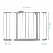 Poarta siguranta 75-115 cm nukido 718301 - gri edeedi718301