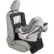 Protectie scaun auto, Bancheta si spatar, Cu organizator, 3 in 1, Dimensiune 123x48.5 cm, FreeON, Negru BYN45708