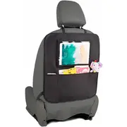 Protectie scaun auto, Bancheta si spatar, Cu organizator, 3 in 1, Dimensiune 123x48.5 cm, FreeON, Negru BYN45708