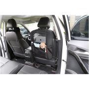 Protectie scaun auto, Bancheta si spatar, Cu organizator, 3 in 1, Dimensiune 123x48.5 cm, FreeON, Negru BYN45708
