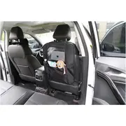 Protectie scaun auto, Bancheta si spatar, Cu organizator, 3 in 1, Dimensiune 123x48.5 cm, FreeON, Negru BYN45708