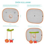 Set 2 parasolare cu jucarii si oglinda, BabyJem, 44x37 cm JEMbj_774